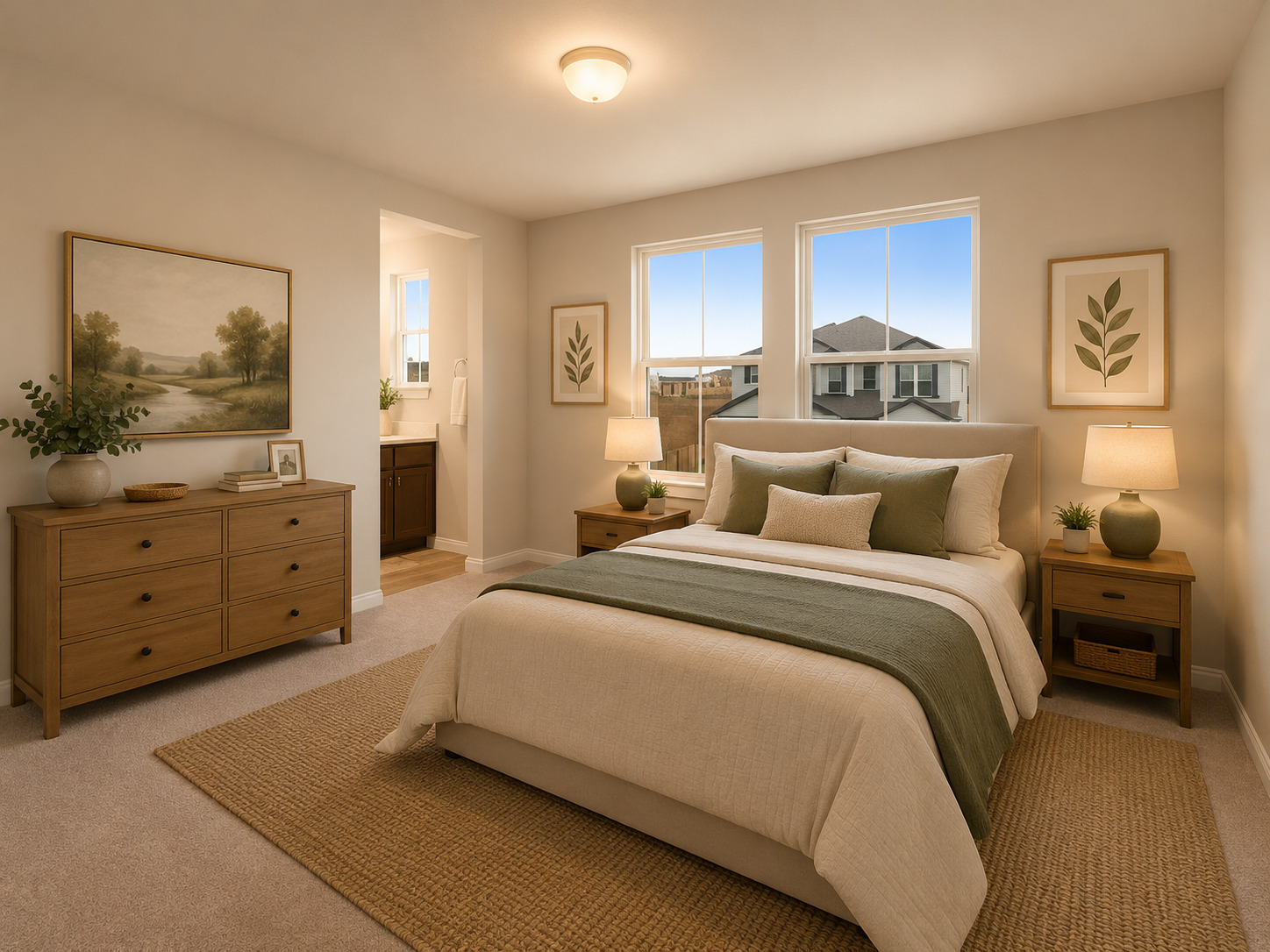 332 Stellar Wind Drive Georgetown, TX 78628 - Photo 37 of 40 Natural light cascades through multiple windows, illuminating this inviting bedroom retreat.