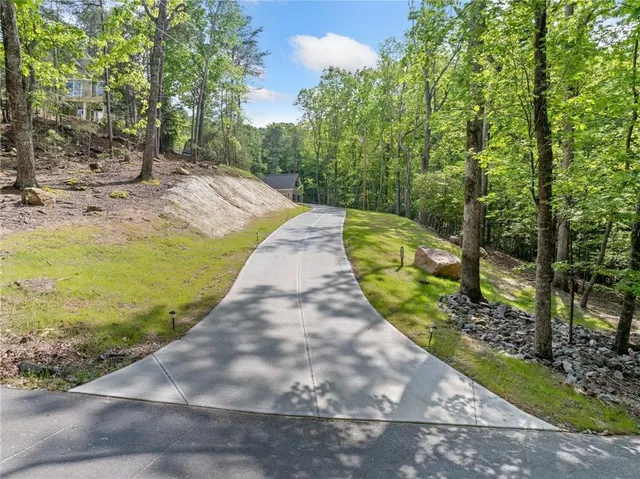 a view of a yard with an outdoor space