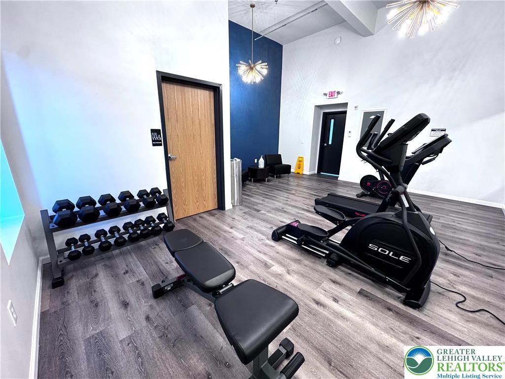 810 Monocacy Street, Unit 303 Bethlehem, PA 18018 - Photo 20 of 24 a room with furniture and gym equipment