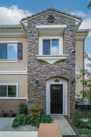 a front view of a house