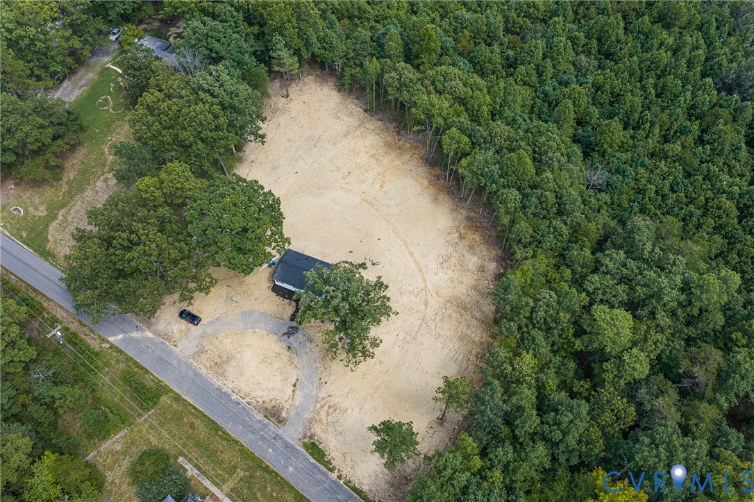 21139 Pendleton Road Bowling Green, VA 22427 - Photo 35 of 41 Cleared lot with mature trees and a gravel drivewa