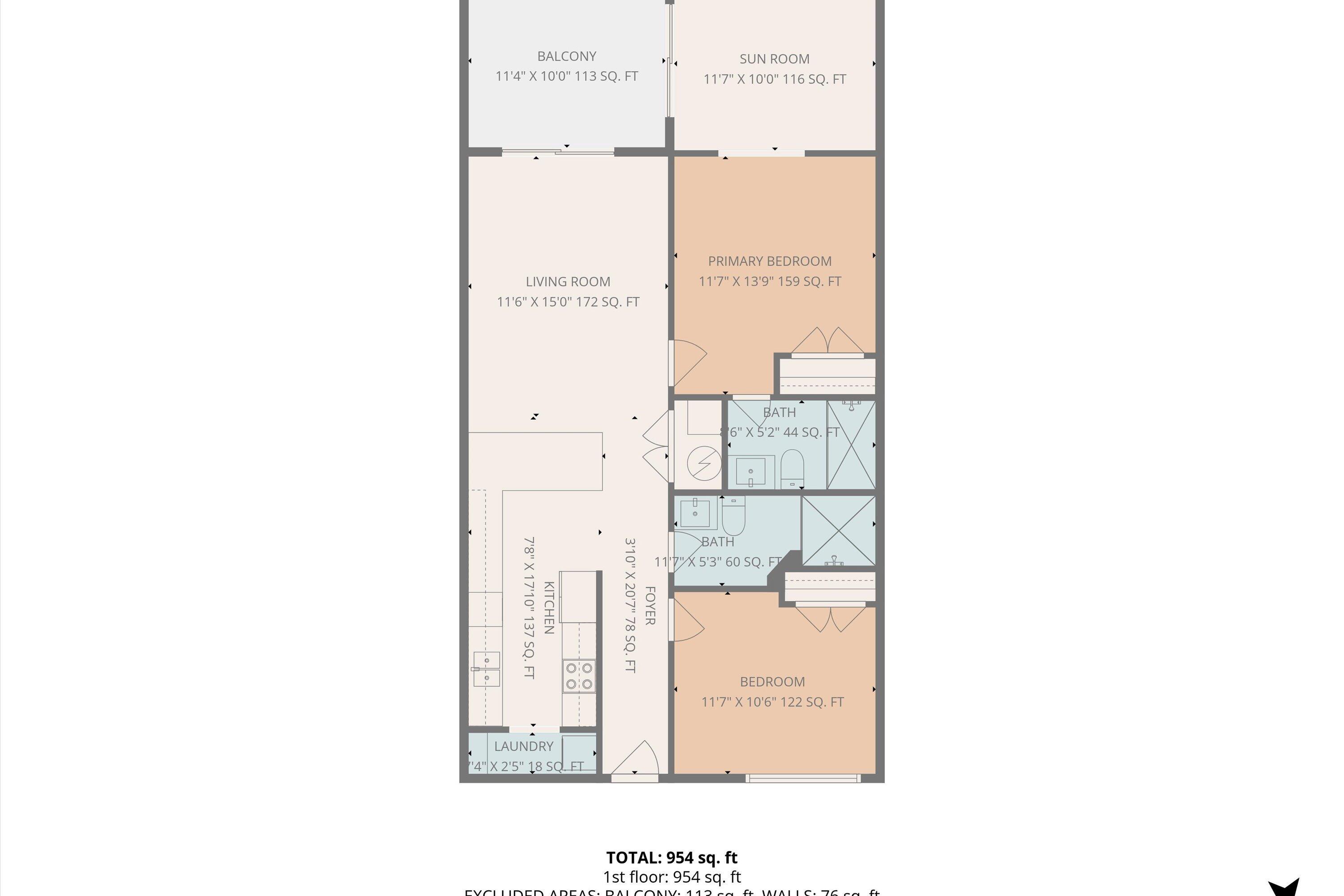 630 Monte Vista Road, Unit 506 Union Hall, VA 24176 - Photo 50 of 50 50-Floor Plan
