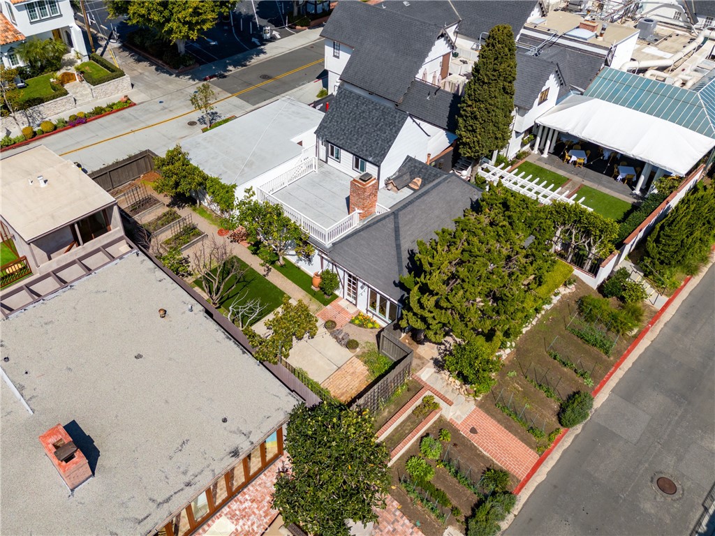 351 Hazel Drive Corona del Mar, CA 92625 - Photo 45 of 58 an aerial view of a house with a yard