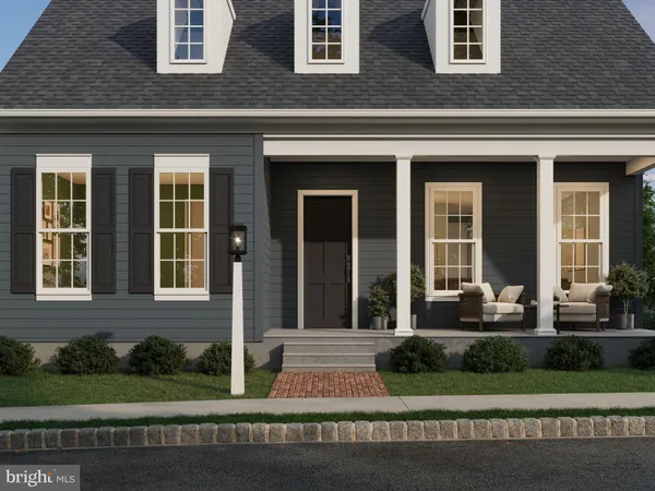 front view of a brick house