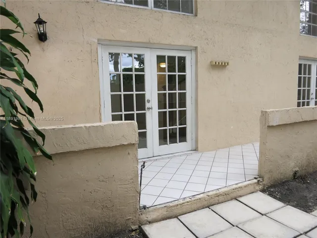 a view of outdoor space with garden