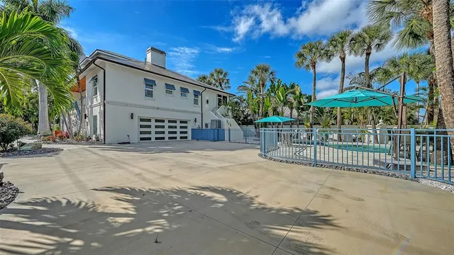 a view of a house with a street