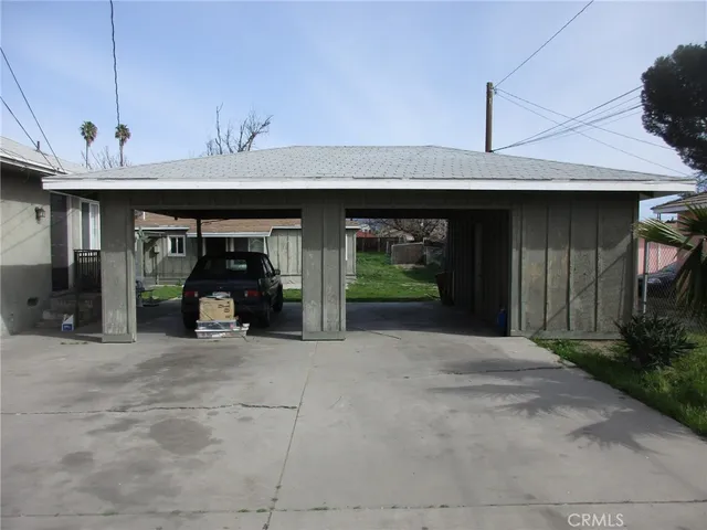 a view of a car garage