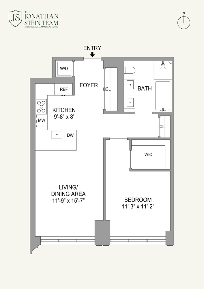 180 Front Street, Unit 9K Brooklyn, NY 11201 - Photo 15 of 15 a picture of a book and a white refrigerator