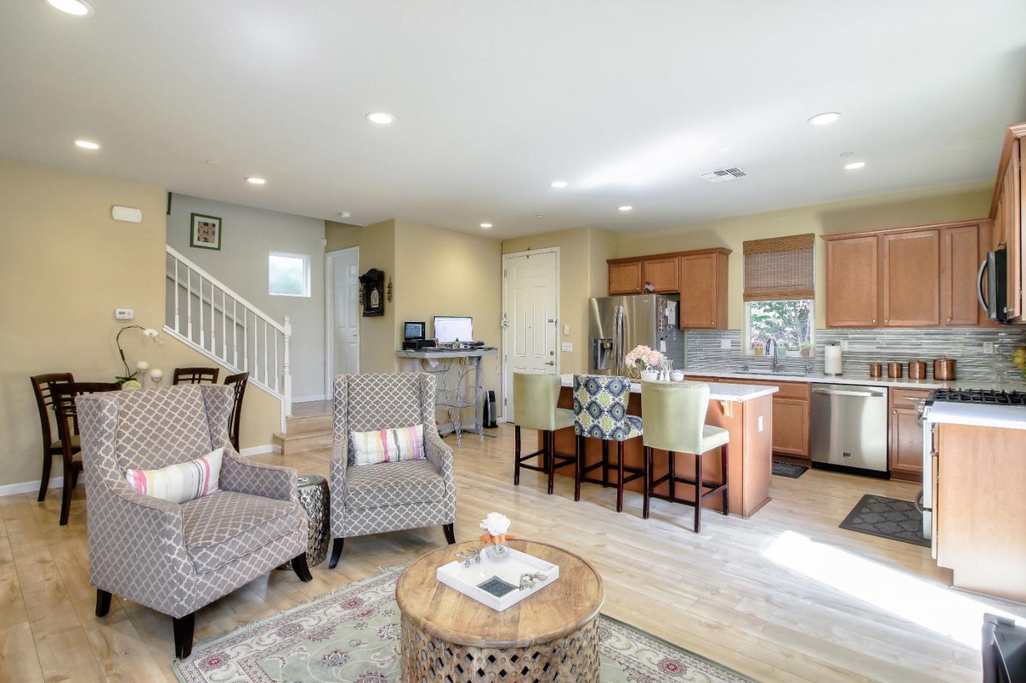 692 Gale Drive Campbell, CA 95008 - Photo 3 of 23 a living room with furniture and kitchen view