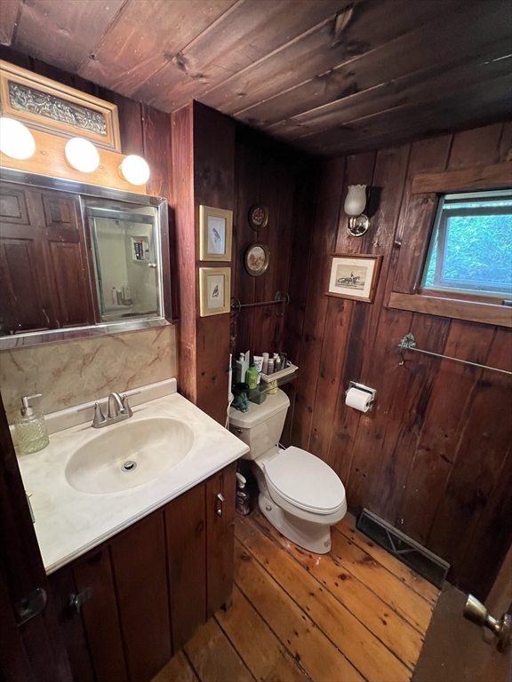 128 Danforth Street Rehoboth, MA 02769 - Photo 14 of 39 a bathroom with a sink mirror vanity and toilet