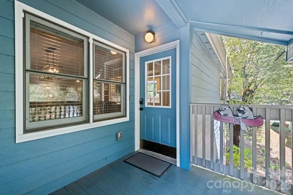 a balcony view with outdoor space