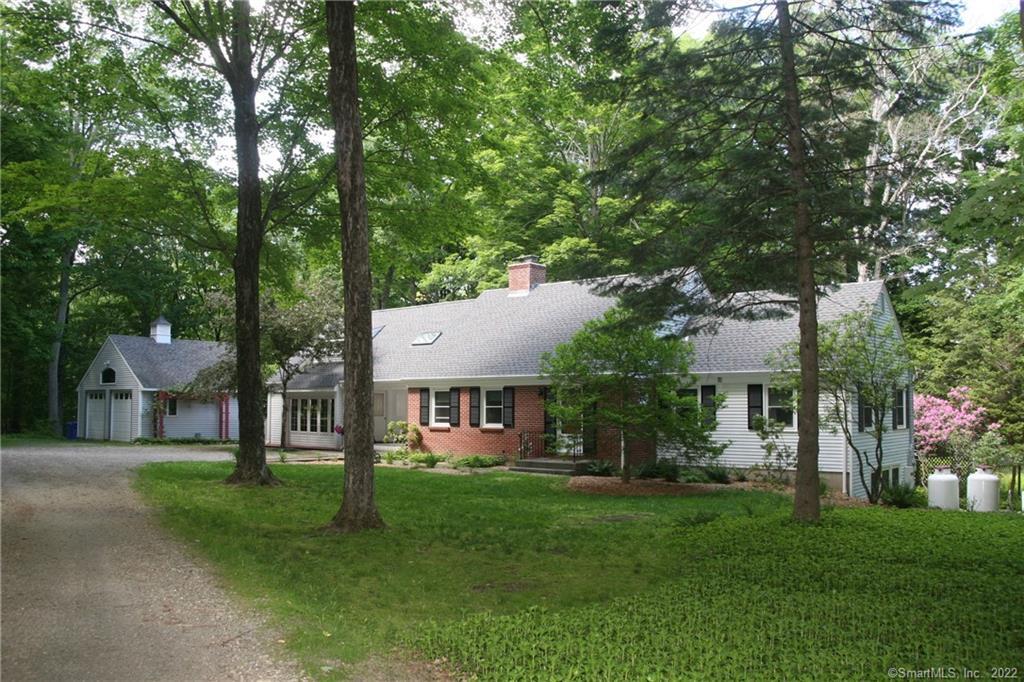 Front Exterior View from Driveway of 127 Dog Ln in Storrs