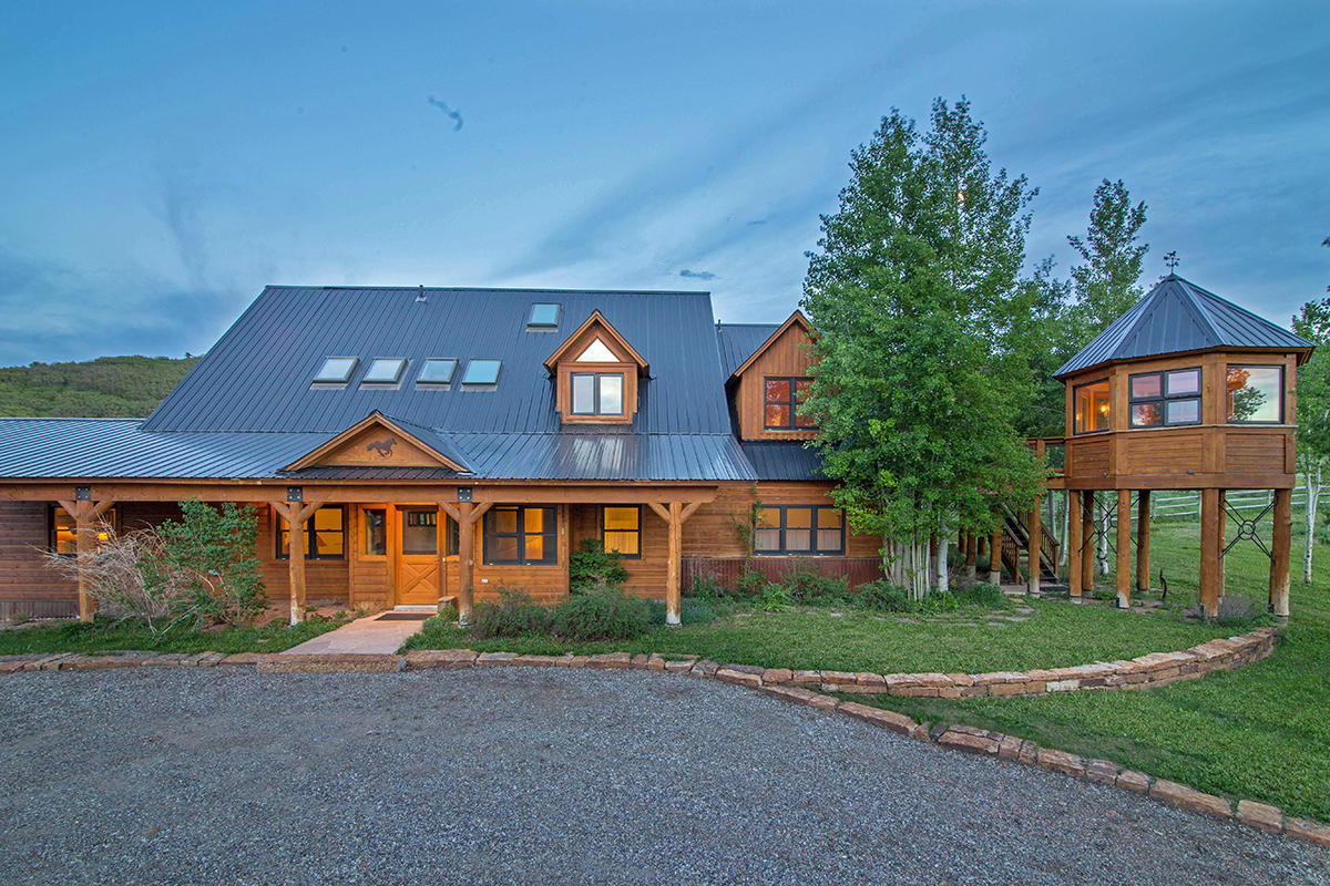 3520 County 58P Road Placerville, CO 81430 - Photo 24 of 76 a front view of a house with a yard