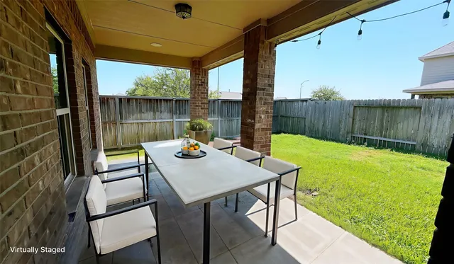 a view of a outdoor seating area