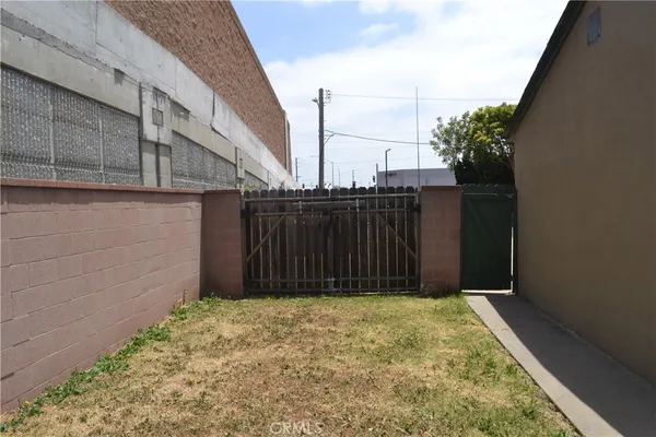 a view of wooden fence
