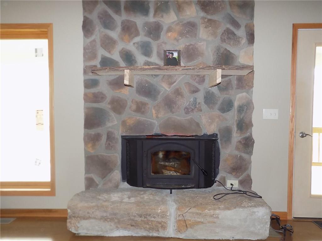 52 5 Points Road Sandy Lake, PA 16145 - Photo 4 of 24 Wood burning fireplace.