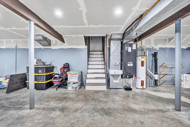 a view of storage and utility room