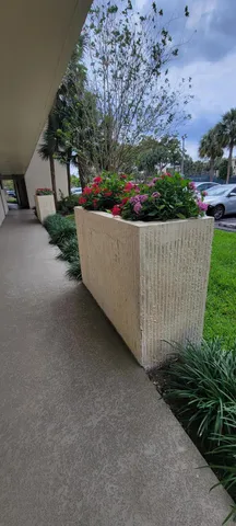 a childrens park with lots of swings and slides