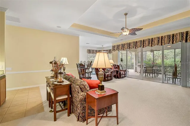 a view of a yard with palm trees