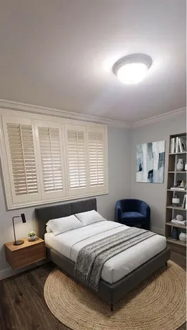 a kitchen with granite countertop a stove and a refrigerator