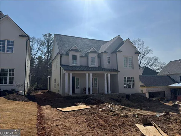 a front view of a house