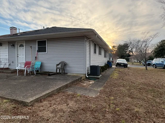 a view of a house with a patio