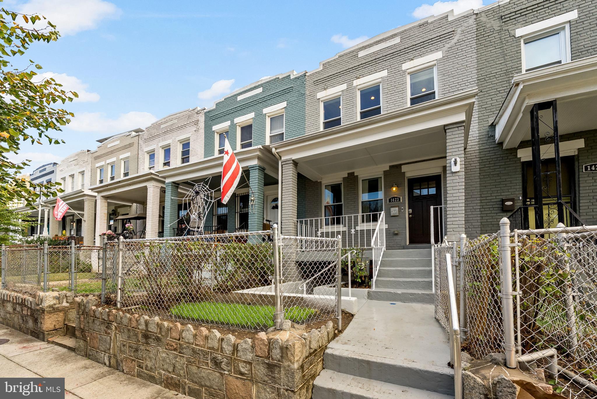 1423 Montello Avenue Northeast Washington, DC 20002 - Photo 13 of 30 front view of a house with a yard