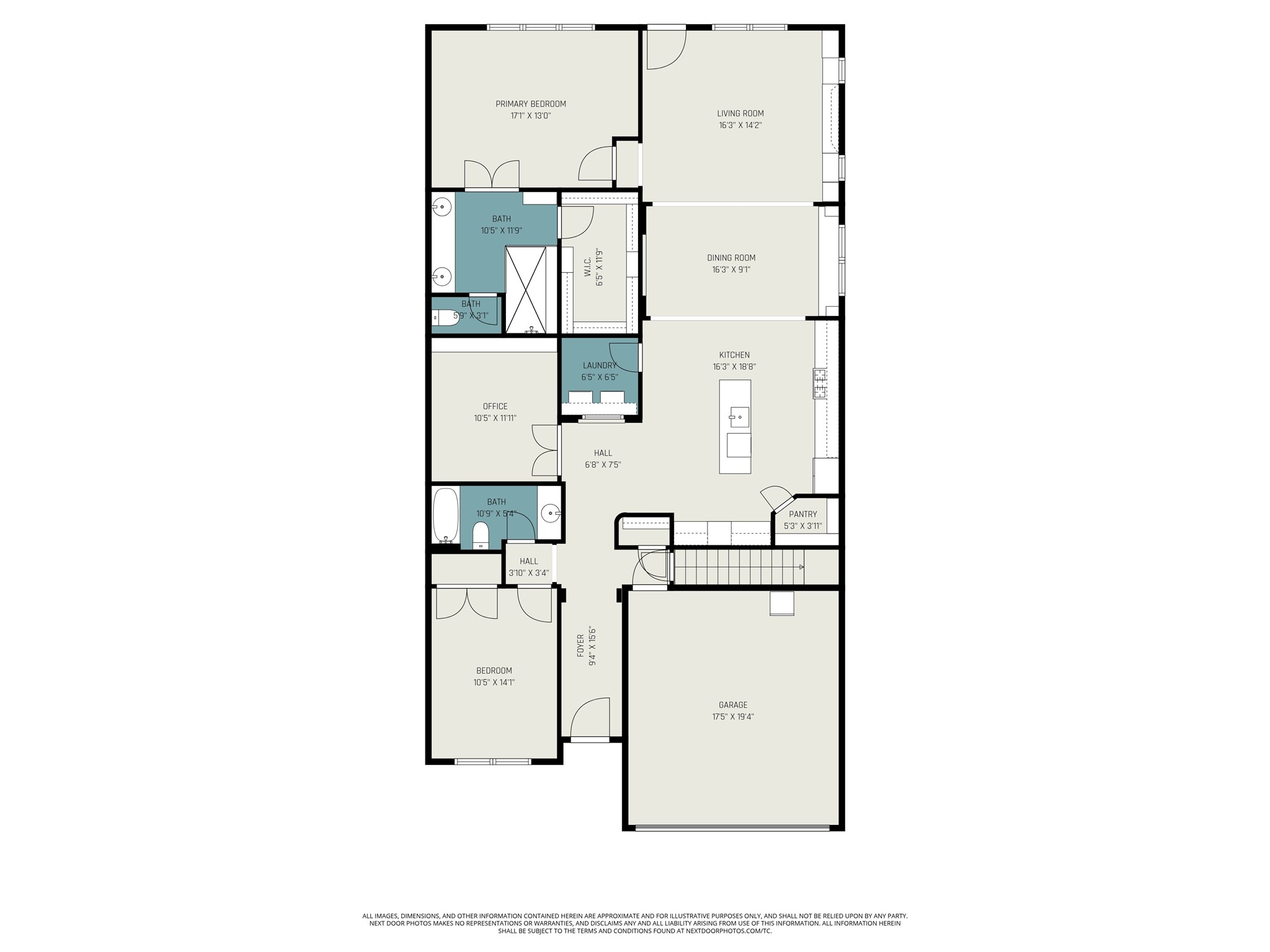 9039 Centennial Drive Conroe, TX 77384 - Photo 16 of 16 a picture of a floor plan