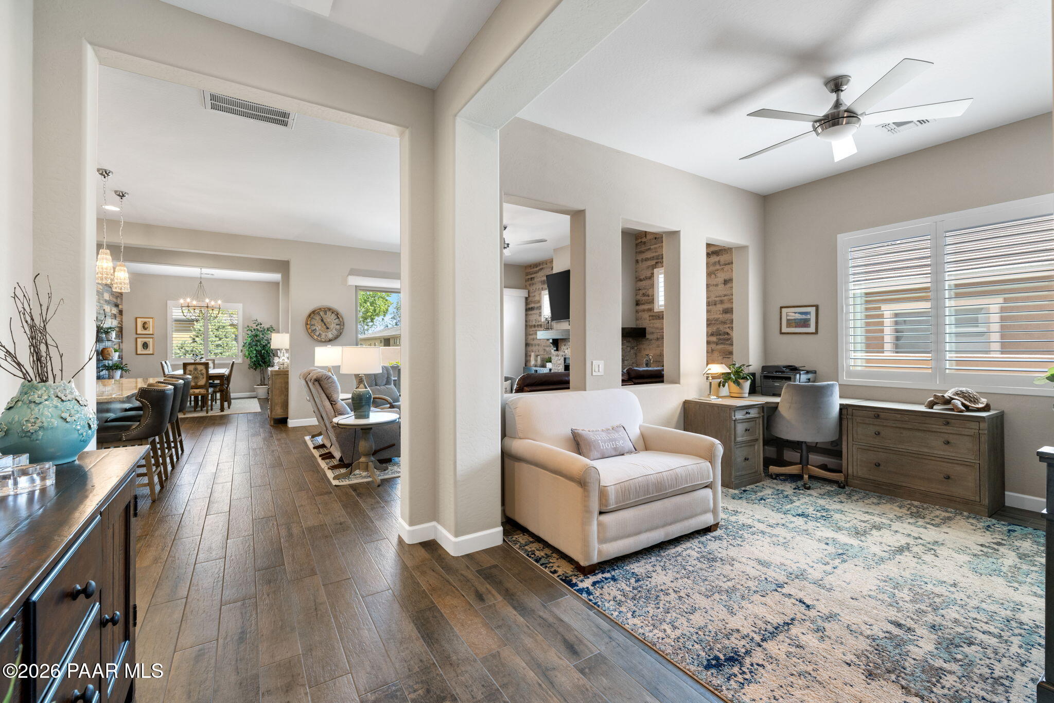2792 Brooks Range Prescott, AZ 86301 - Photo 12 of 35 a living room with furniture and a wooden floor