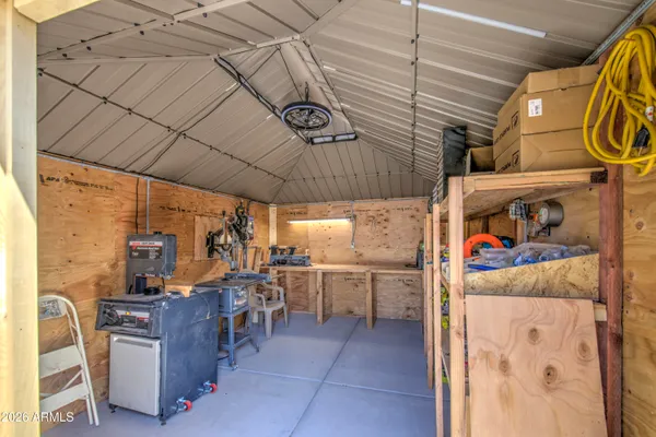 a view of a storage & utility room