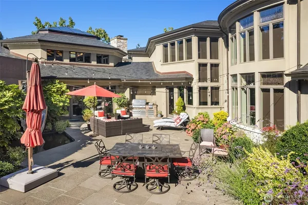 a view of living room filled with furniture