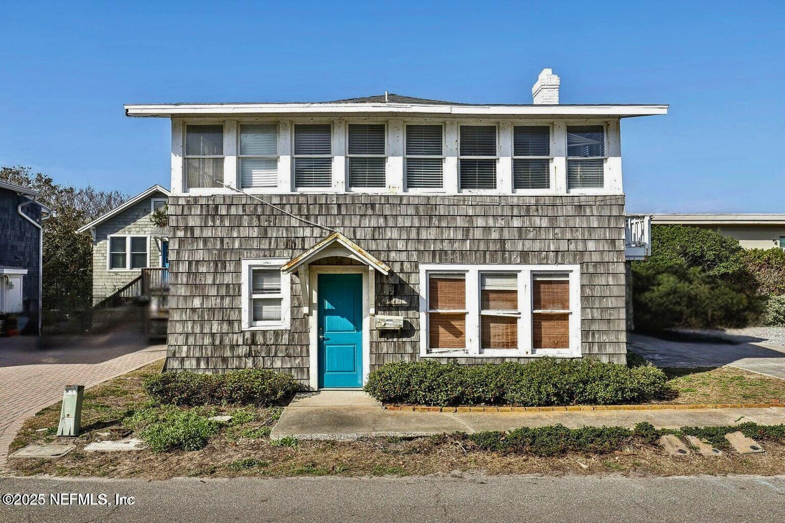 a front view of a house