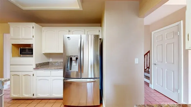 a hallway with windows