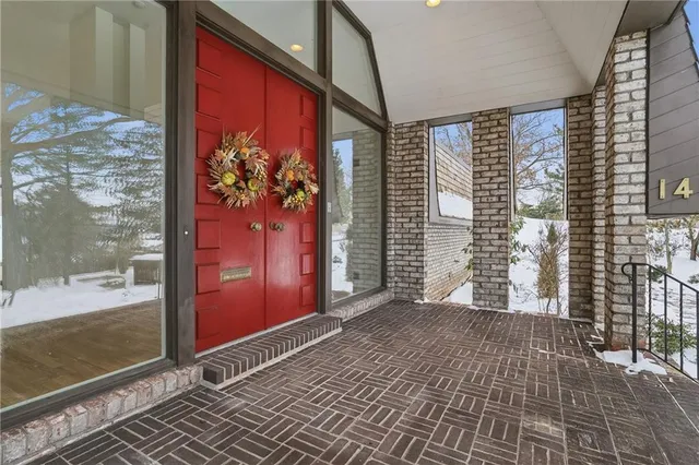 a view of front door