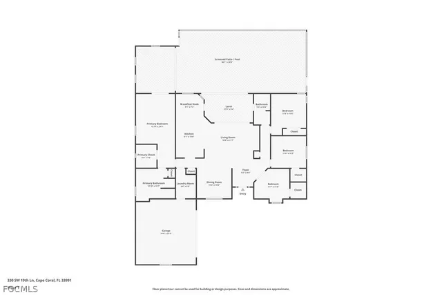 $450,000 | 330 Southwest 19th Lane, Cape Coral, FL 33991