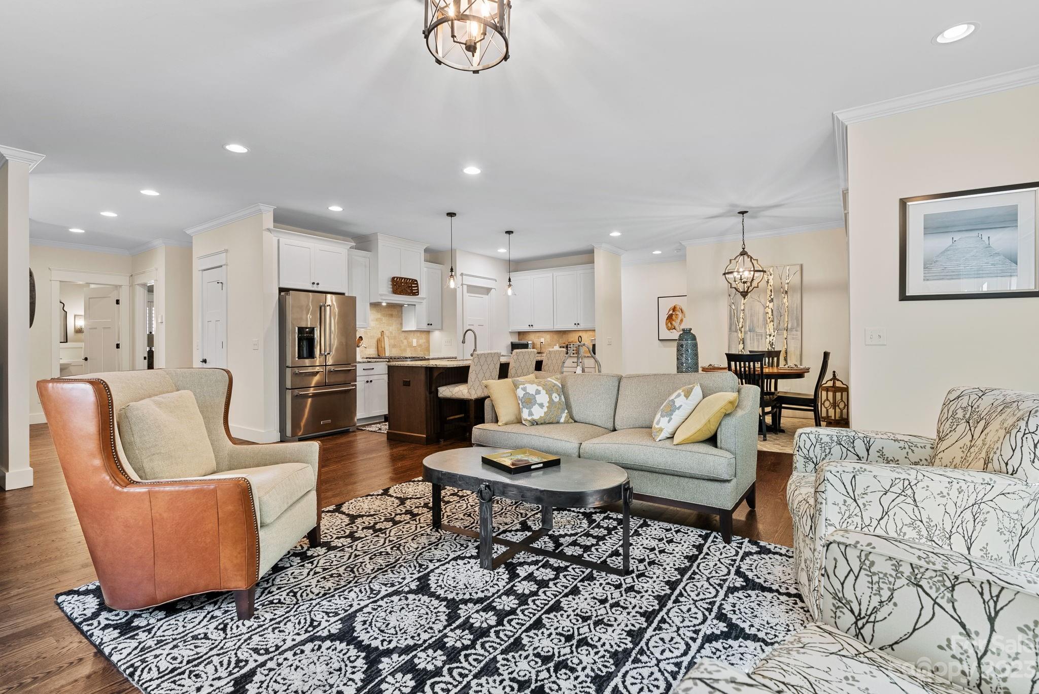 37 Still Creek Loop Fairview, NC 28730 - Photo 8 of 46 a living room with furniture kitchen view and a table