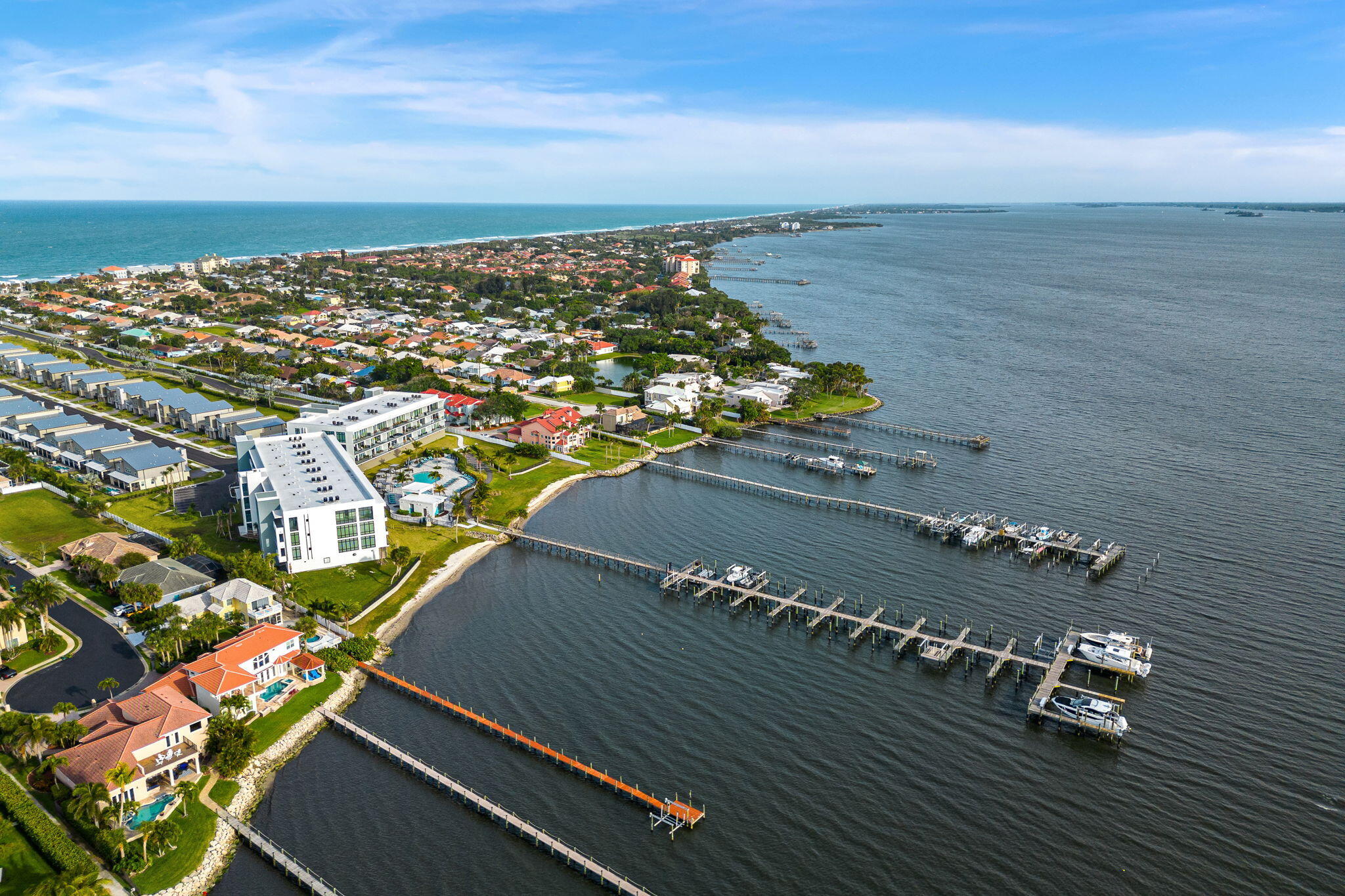 225 Strand Drive, Unit 404 Melbourne Beach, FL 32951 - Photo 26 of 30 an aerial view of a city