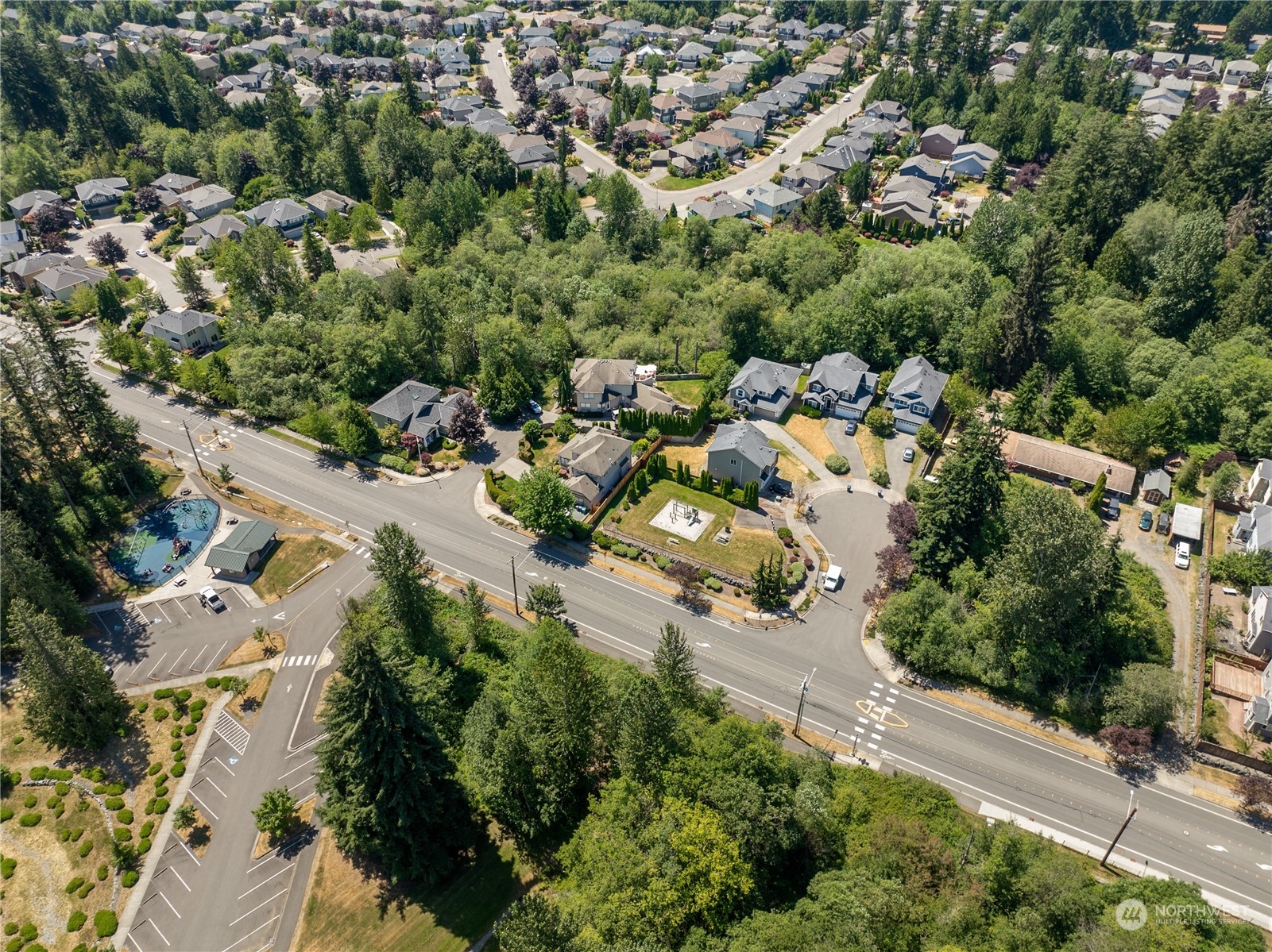 3426 172nd Place Southeast Bothell, WA 98012 - Photo 33 of 33 an aerial view of a city with lots of residential buildings