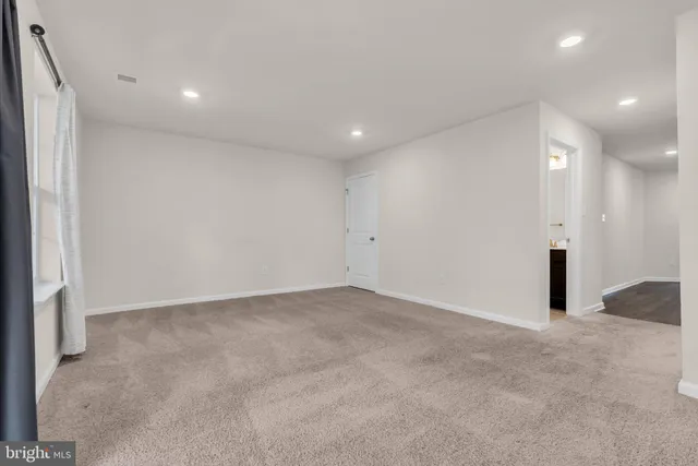 a view of an empty room