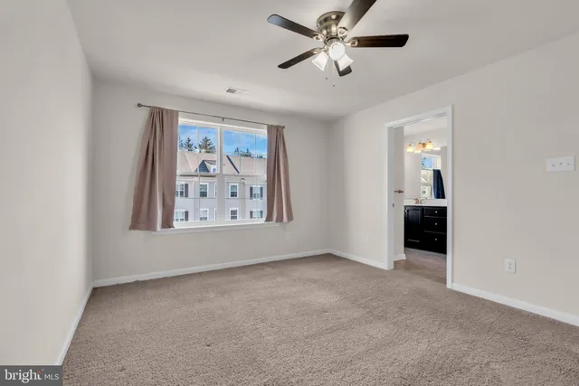 a view of an empty room