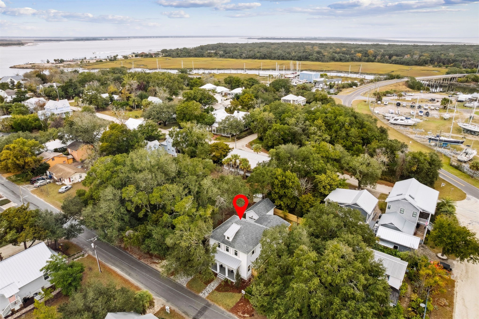 1111 White Street Fernandina Beach, FL 32034 - Photo 70 of 82 an aerial view of residential houses with outdoor space