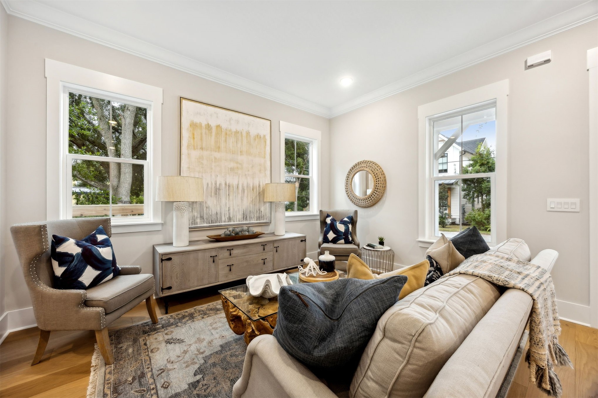 1111 White Street Fernandina Beach, FL 32034 - Photo 9 of 82 a living room with furniture and a large window