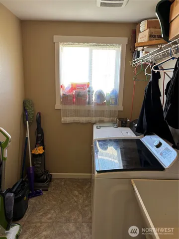 a room with storage and utility