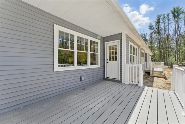 a view of a house with a deck