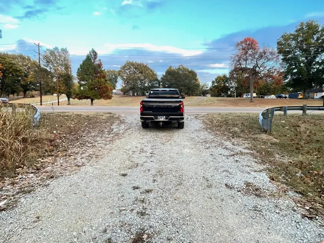 a view of a lake with a patio