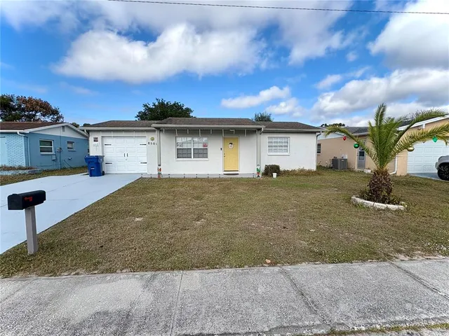 a view of a house with a patio