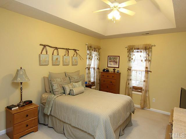 28 Round Spring Lane Durham, NC 27712 - Photo 7 of 12 SECOND FLOOR MASTER BEDDROOM HAS VAULTED CEILING & NICE CLOSETS. Master Bedroom