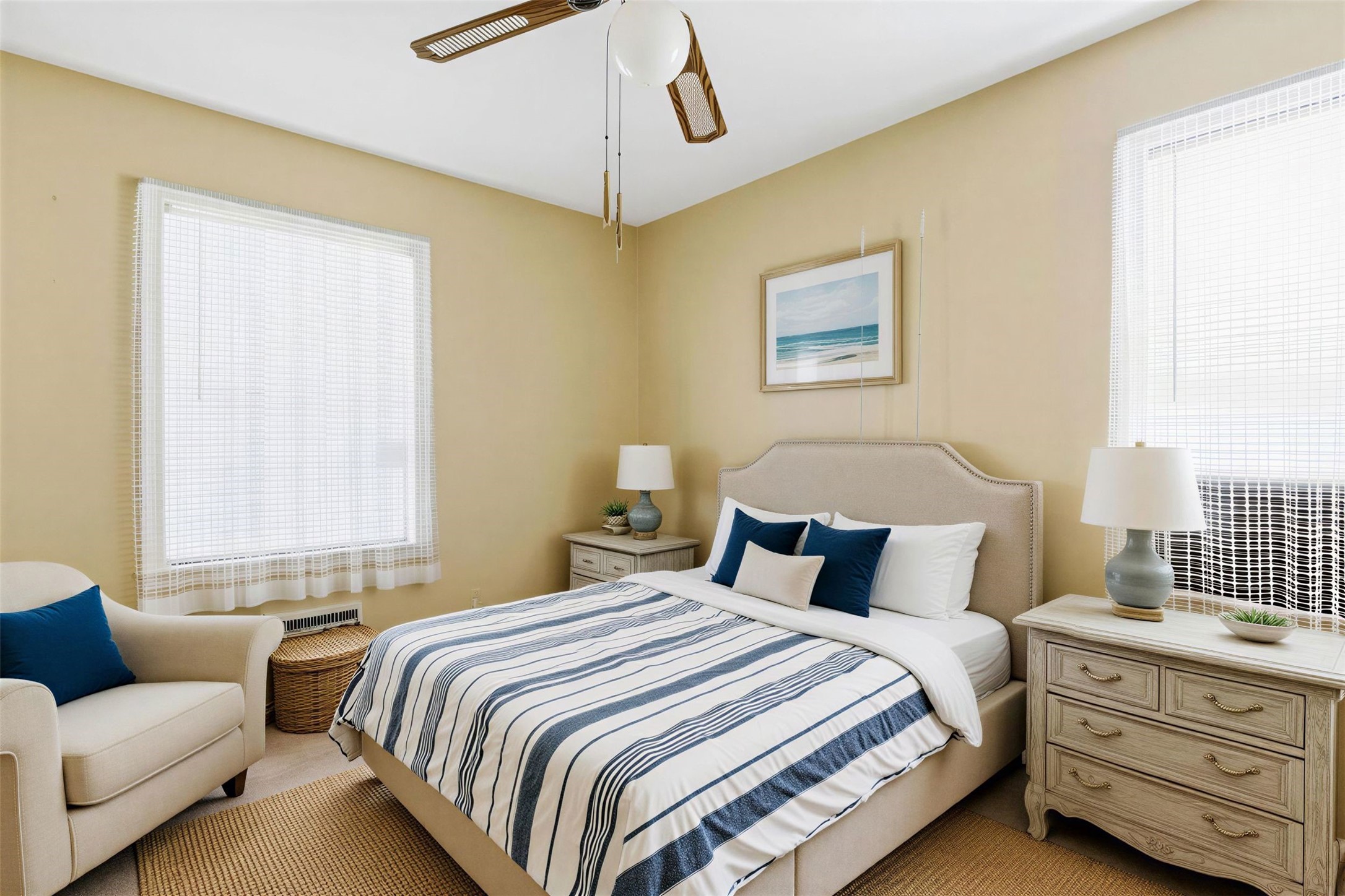 5707 Waltrip Street Houston, TX 77087 - Photo 11 of 15 This cozy secondary bedroom features soft beige walls and ample natural light from two windows.