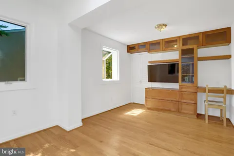a bathroom with a white bath tub