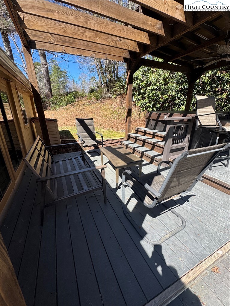 84 Avery High School Road Newland, NC 28657 - Photo 20 of 29 a view of balcony with wooden floor